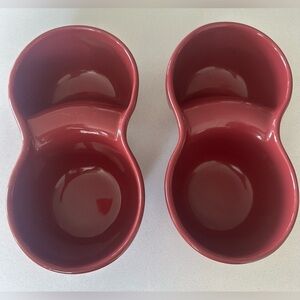 Uncommon Goods red Ooma Bowl - set of 2
